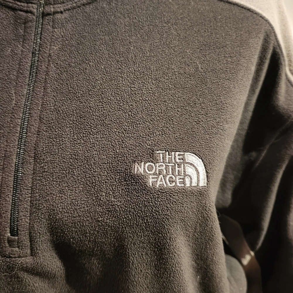 The North Face Men's Black and Gray Half-Zip Jacket Xl